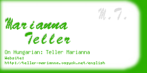 marianna teller business card
